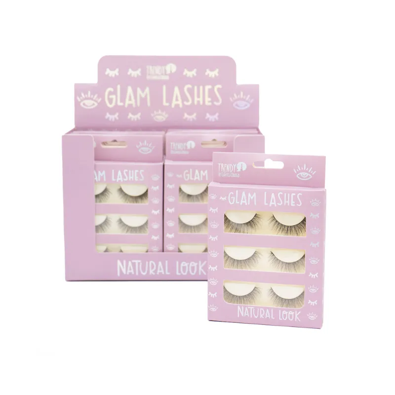 Pestañas Glam Lashes x 3 Trendy