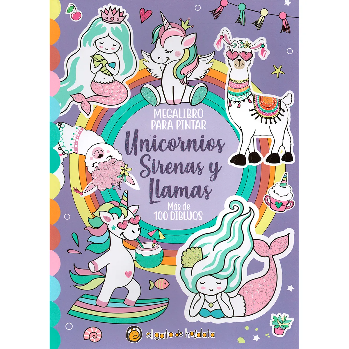 Megalibro Para Pintar. Unicornios, Sirenas Y Llamas