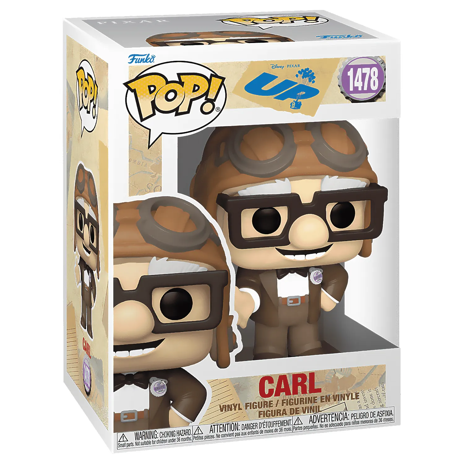 Funko Pop. Pixar. Up. Carl # 1478