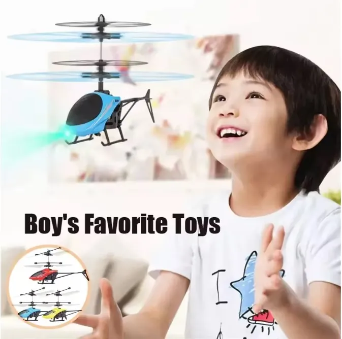 Mini Dron De Inducción Recargable Helicóptero Para Niños