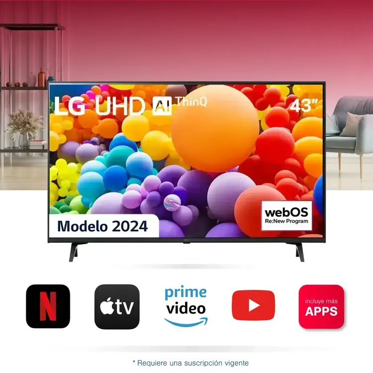 TV LG 43" 4K UHD Smart TV (43UT7300) – Calidad de Imagen Impresionante y Funciones Inteligentes