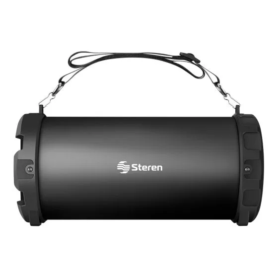 Parlante Bluetooth Mini Bazooka Con Usb Sd Steren Negro