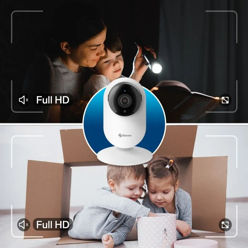 Cámara De Seguridad Steren Cctv-204 Smart Home 2mp Visión Nocturna Blanco