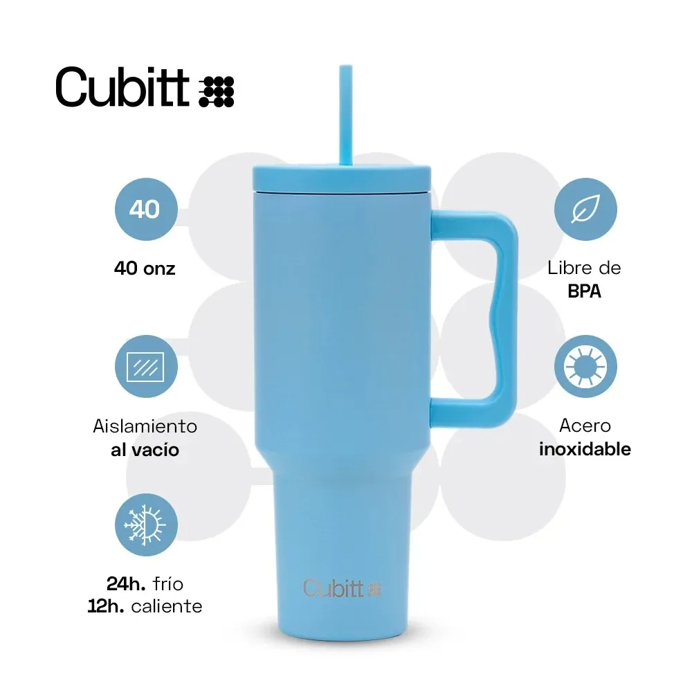 Termo Frio Caliente Deportivo 1.1Lt Cubitt Tumbler Azul