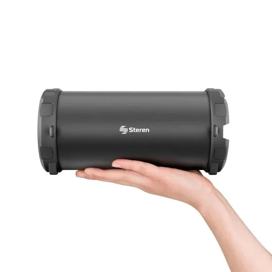 Parlante Bluetooth Mini Bazooka Con Usb Sd Steren Negro