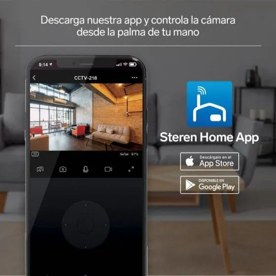 Cámara De Seguridad Steren Cctv-218 Smart Home Visión Nocturna Blanco