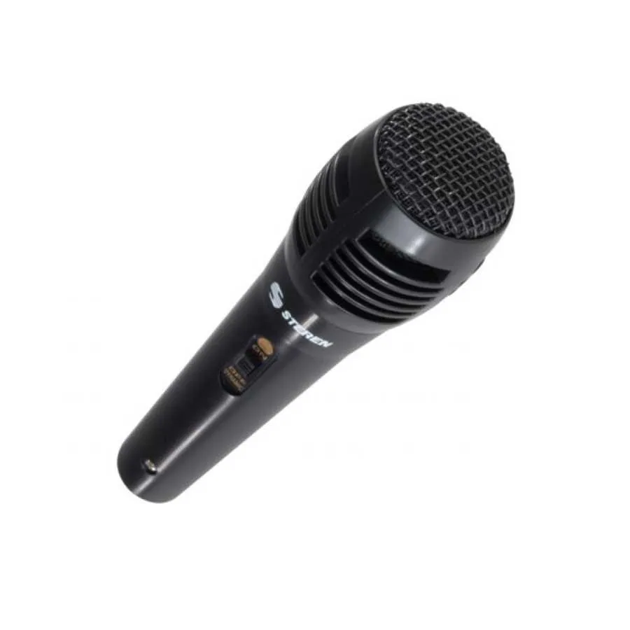 Micrófono Dinámico Unidireccional Xlr Steren Mic-110 Negro