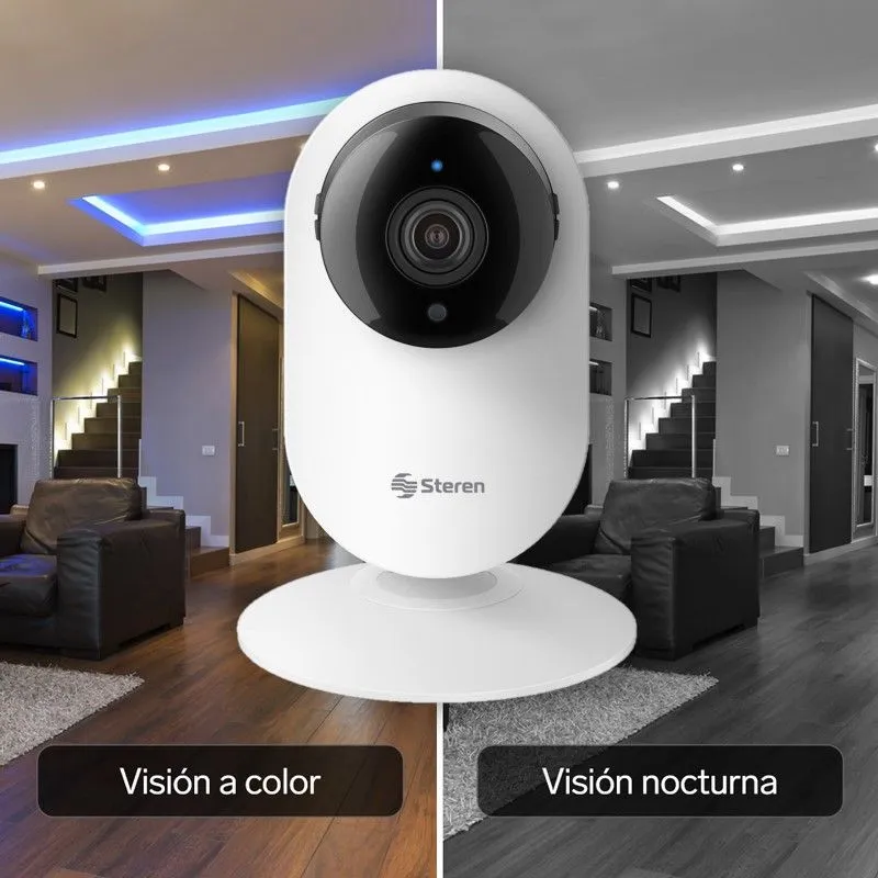 Cámara De Seguridad Steren Cctv-204 Smart Home 2mp Visión Nocturna Blanco