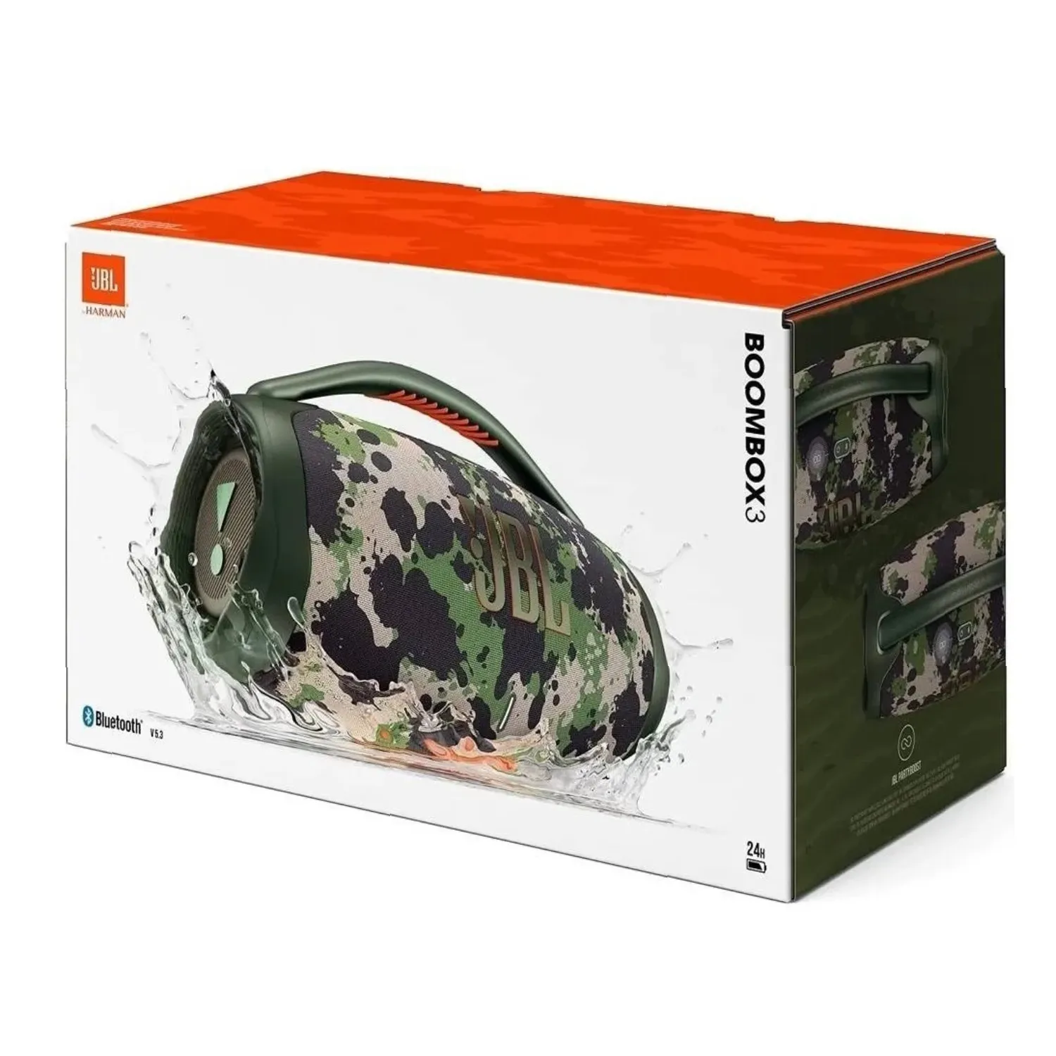 Parlante JBL Speaker BT Boombox 3 Verde Camuflado / Original