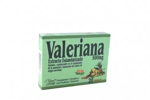 Valeriana 500 Mg Extracto Estandarizado - Sobre x 10 Capsulas 