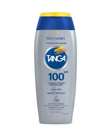 Bloqueador Tanga 100 Spf - Crema Extrema Protección - Cont. 130 Ml  