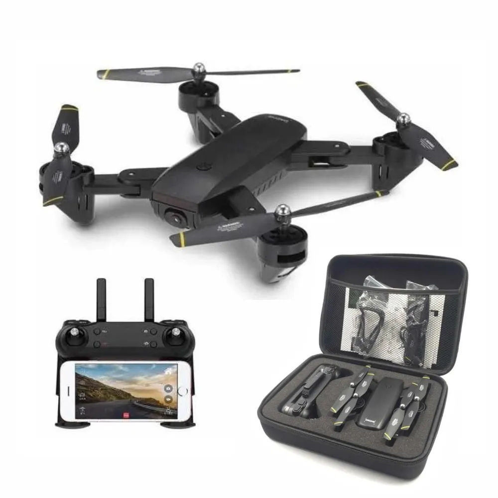 Drone Plegable Wifi Doble Camara Doble Bateria + Estuche