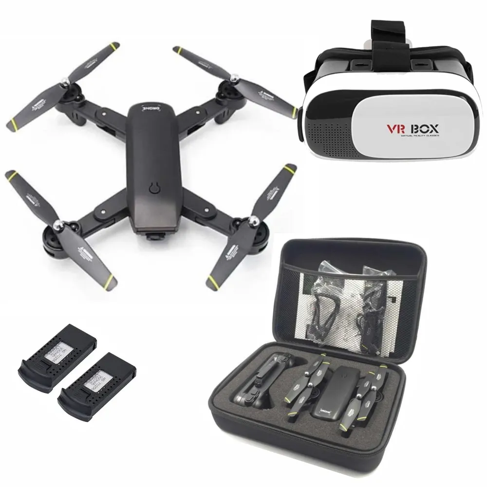 Drone Plegable Wifi Doble Camara Doble Bateria + Estuche