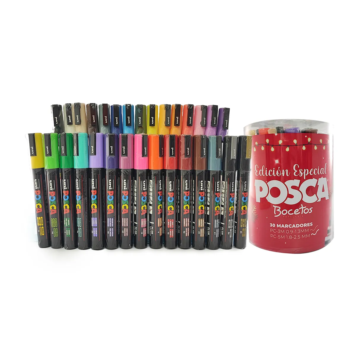 Marcador Posca Pc-3m Y Pc-5m, Set X 30 Colores.