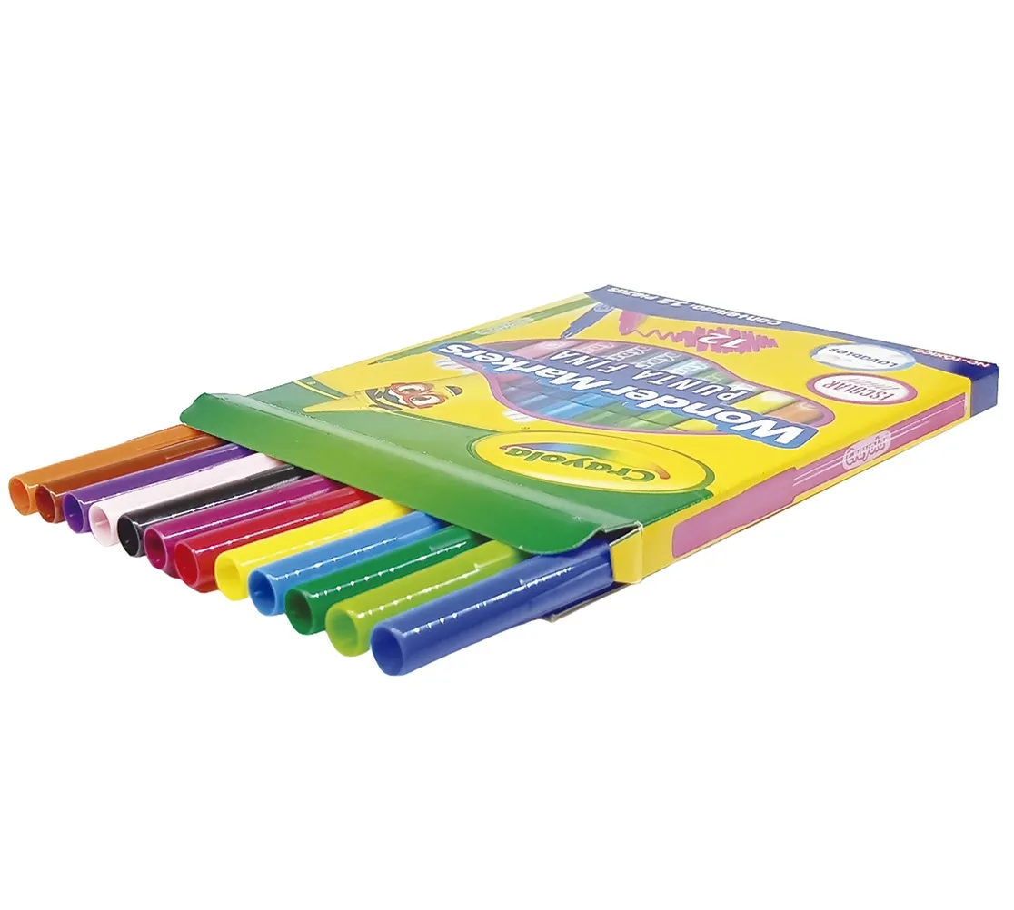 Plumones Crayola Wonder Markers Punta Fina X 12 Colores