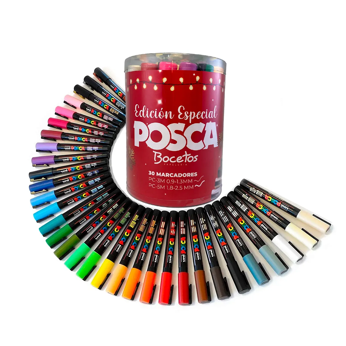 Marcador Posca Pc-3m Y Pc-5m, Set X 30 Colores.