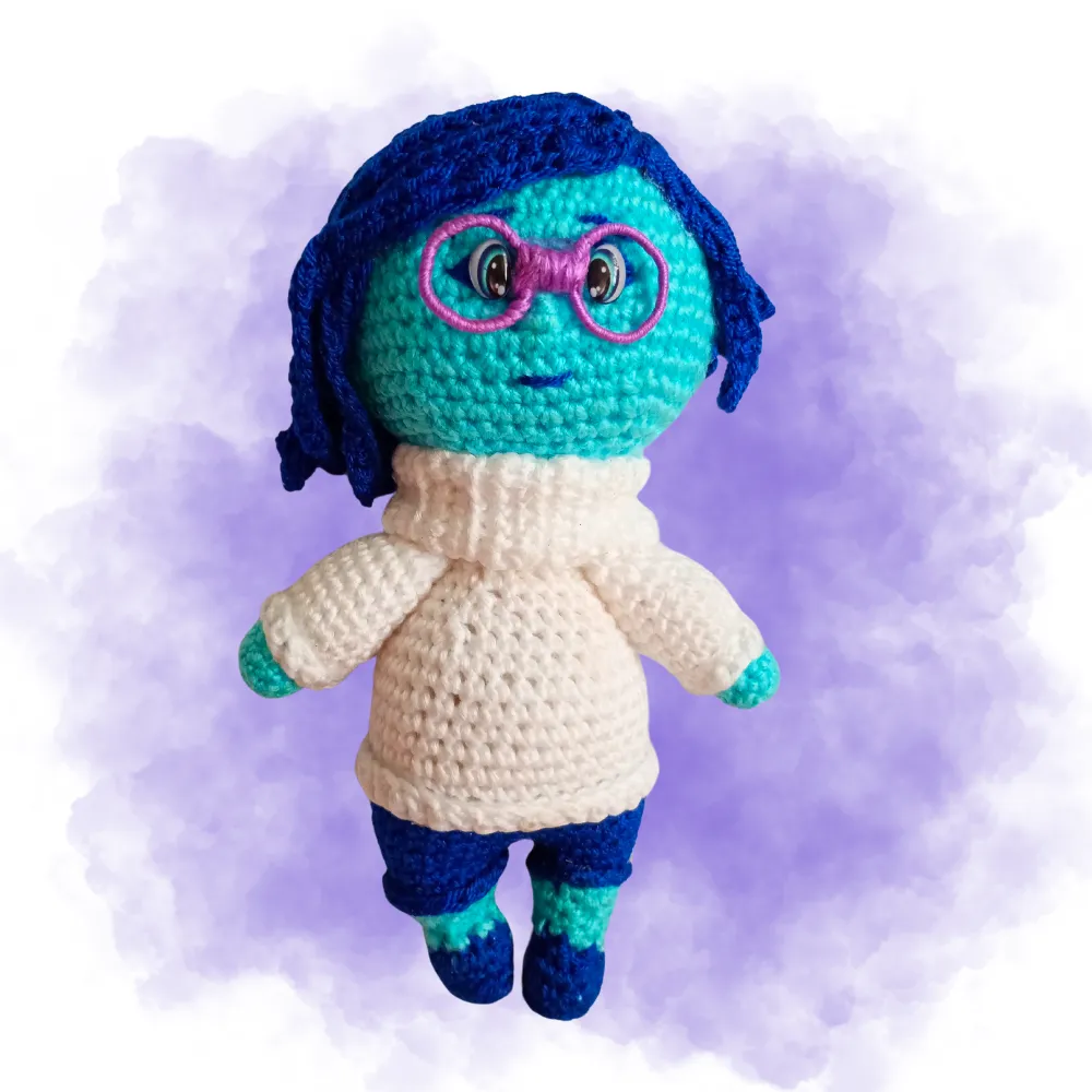 Amigurumi Tristeza Personaje De Intensamente 