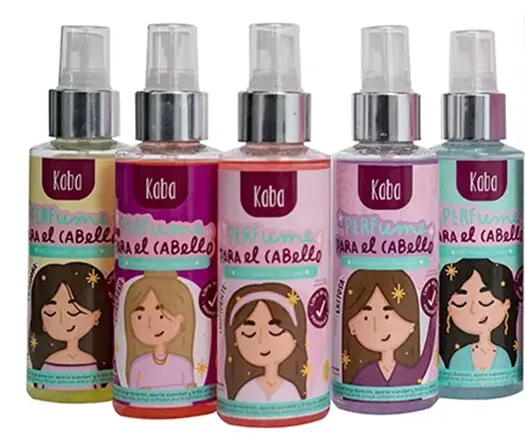 Kit x 5 de Perfumes para el Cabello KABA x 120 ml (c/u)