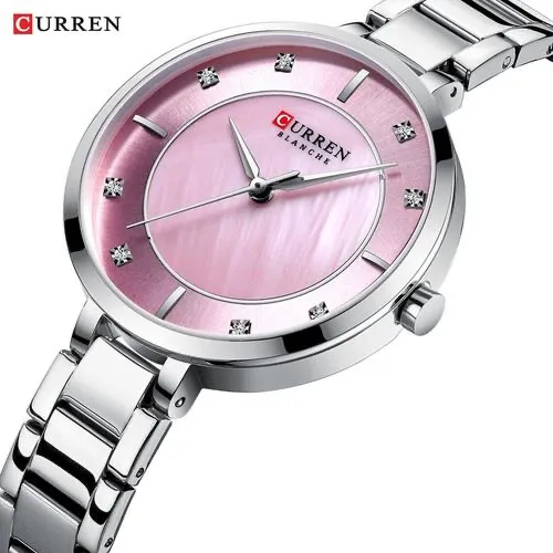 Reloj  Curren C9051 Para Mujer Plateado