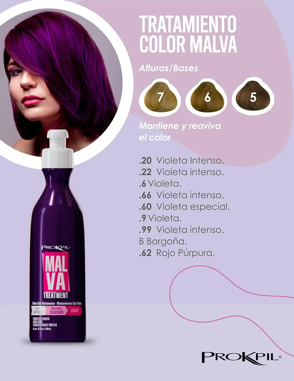 Tratamiento Matizante Malva Prokpil 300ml 