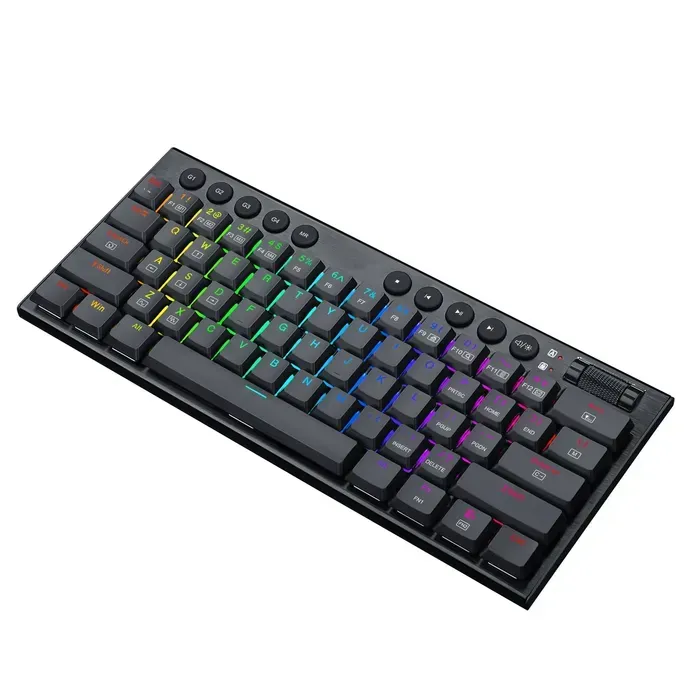 Teclado Gamer Redragon K632 Horus Switch Rojo (Negro) Conexión Inalambrico