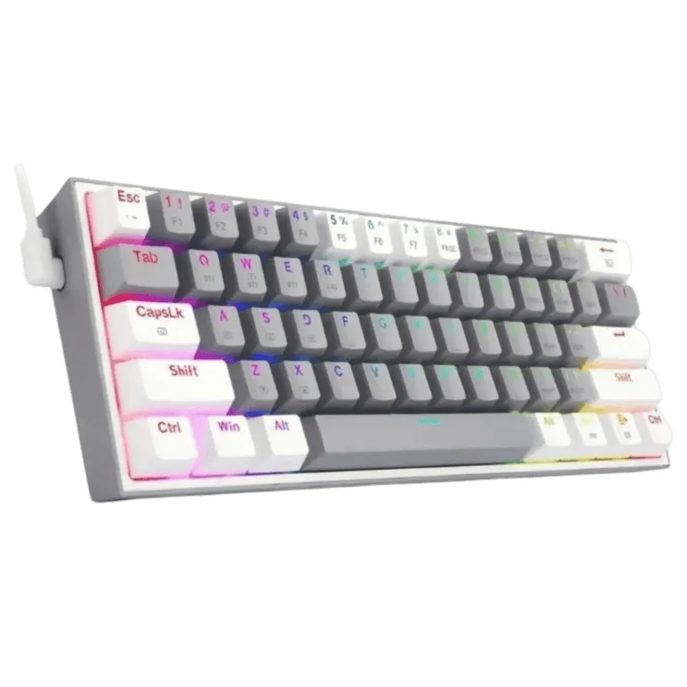 Teclado Gamer Redragon Fizz Pro K616-Rgb Color Gris-Blanco