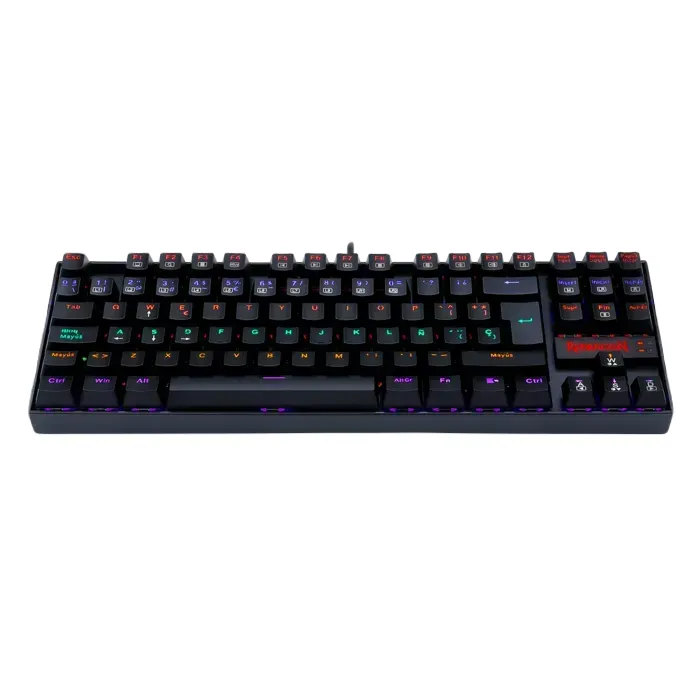 Teclado Redragon Kumara K552-Kr-Sp Black Spanish Rainbow