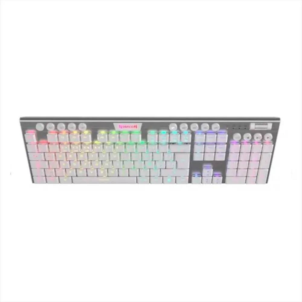 Teclado Gamer Redragon Horus Fs K619 Usb Tipo C Rgb Switch Rojo (Blanco)