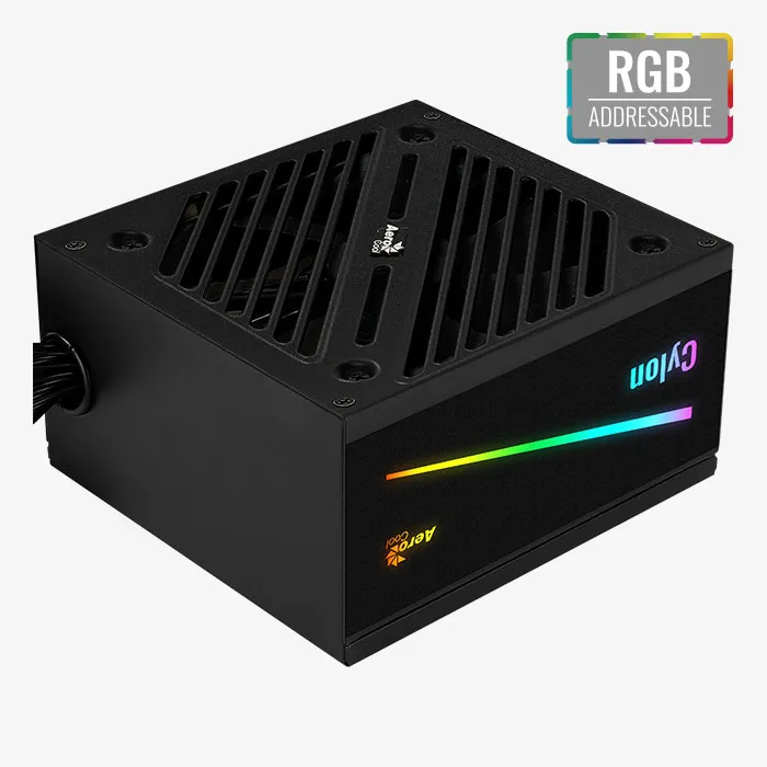 Fuente Aerocool Cylon 600w 80p Bronze Rgb