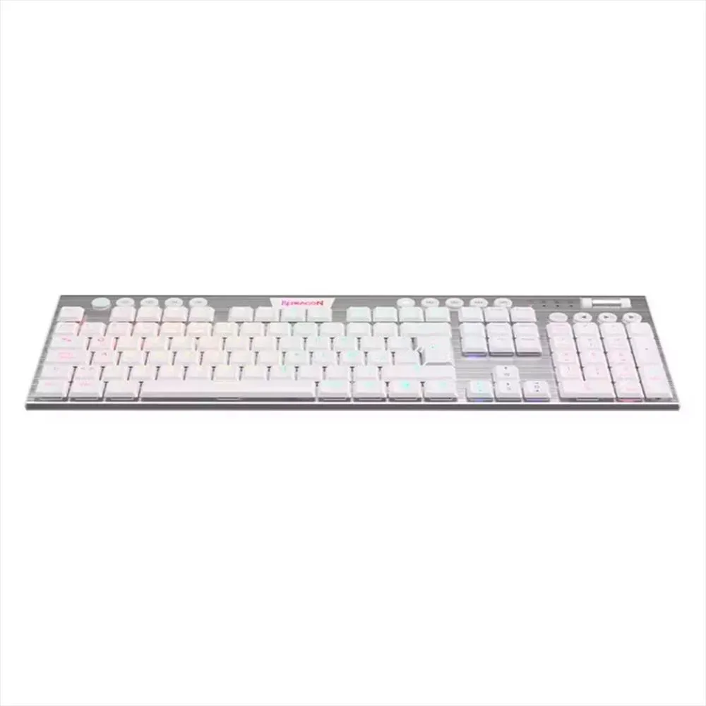 Teclado Gamer Redragon Horus Fs K619 Usb Tipo C Rgb Switch Rojo (Blanco)