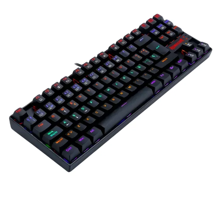 Teclado Redragon Kumara K552-Kr-Sp Black Spanish Rainbow