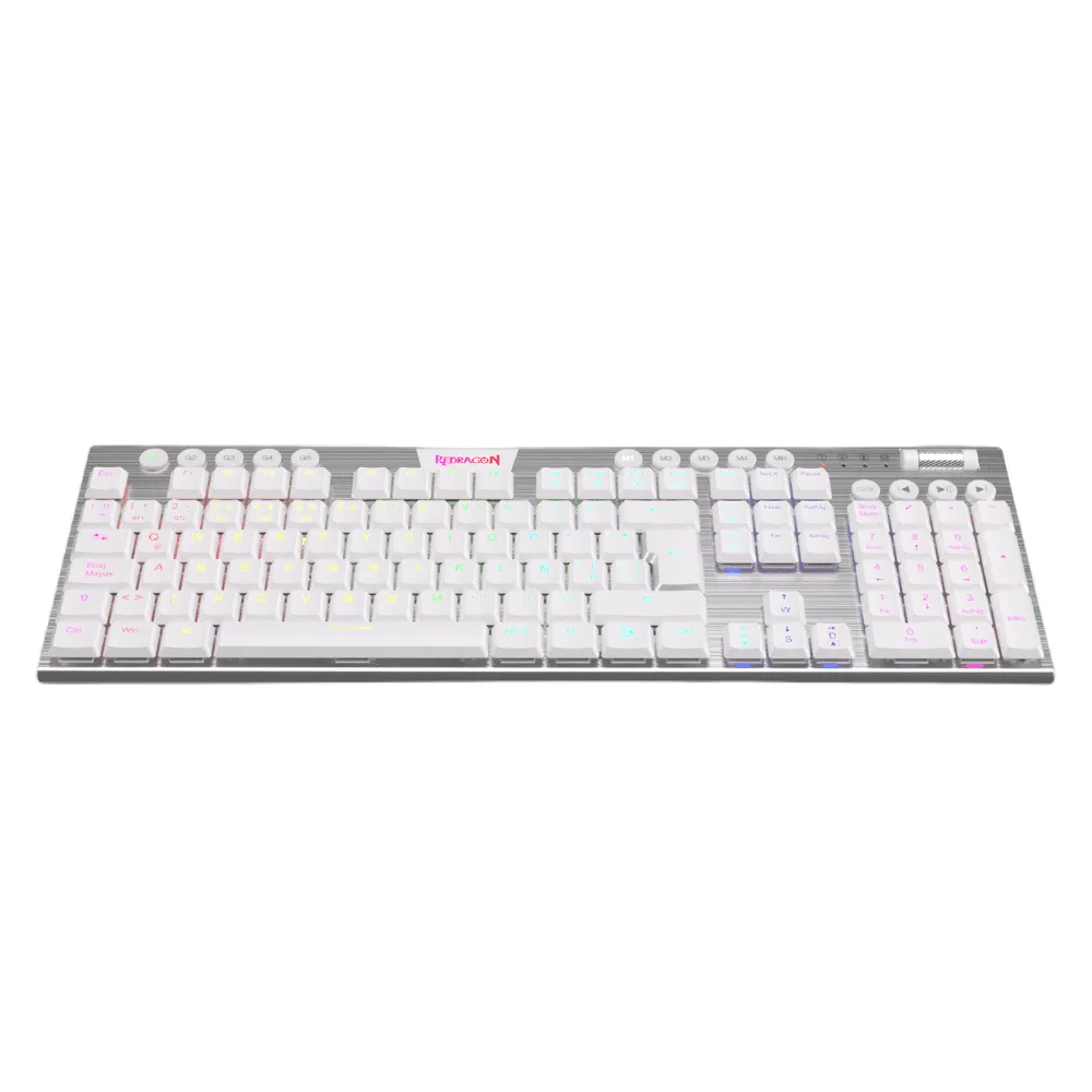 Teclado Inalambrico Gamer Redragon Horus Fs K618 Switch Rojo(Blanco)