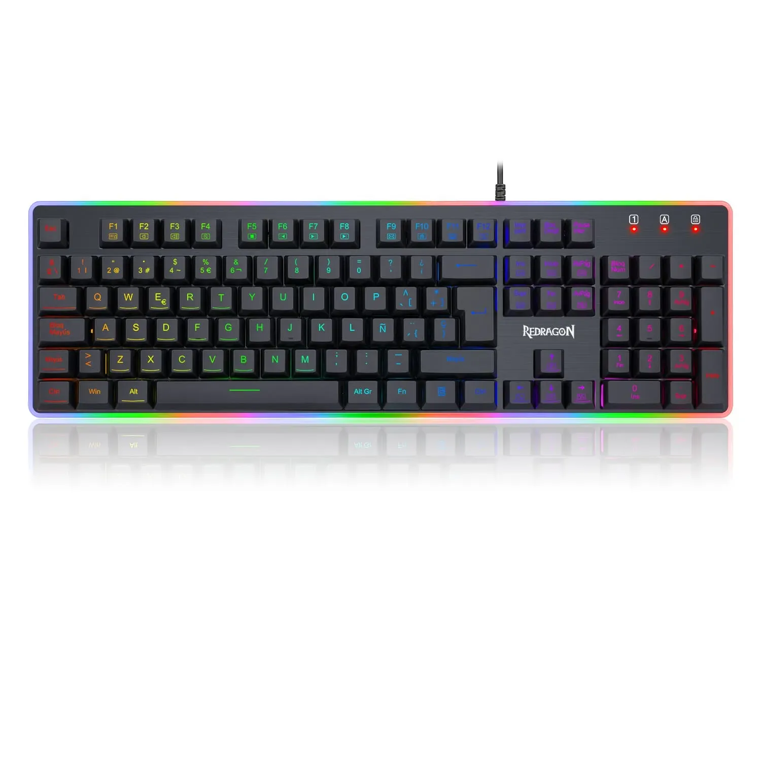 Teclado Dyaus 2 De Membrana K509rgb /Sp