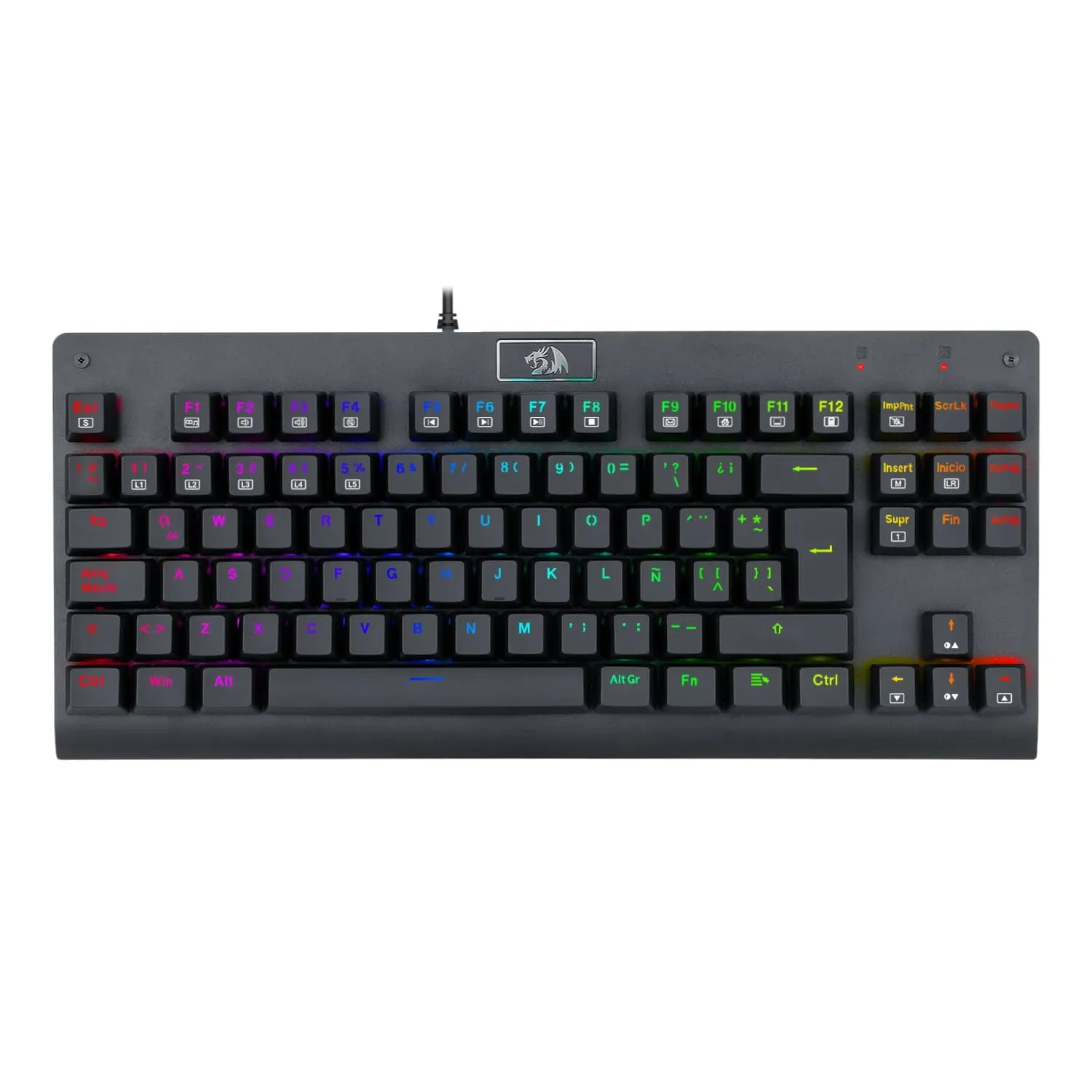 Teclado Gamer Redragon K568rgb-Sp Dark Avenger Mecanico