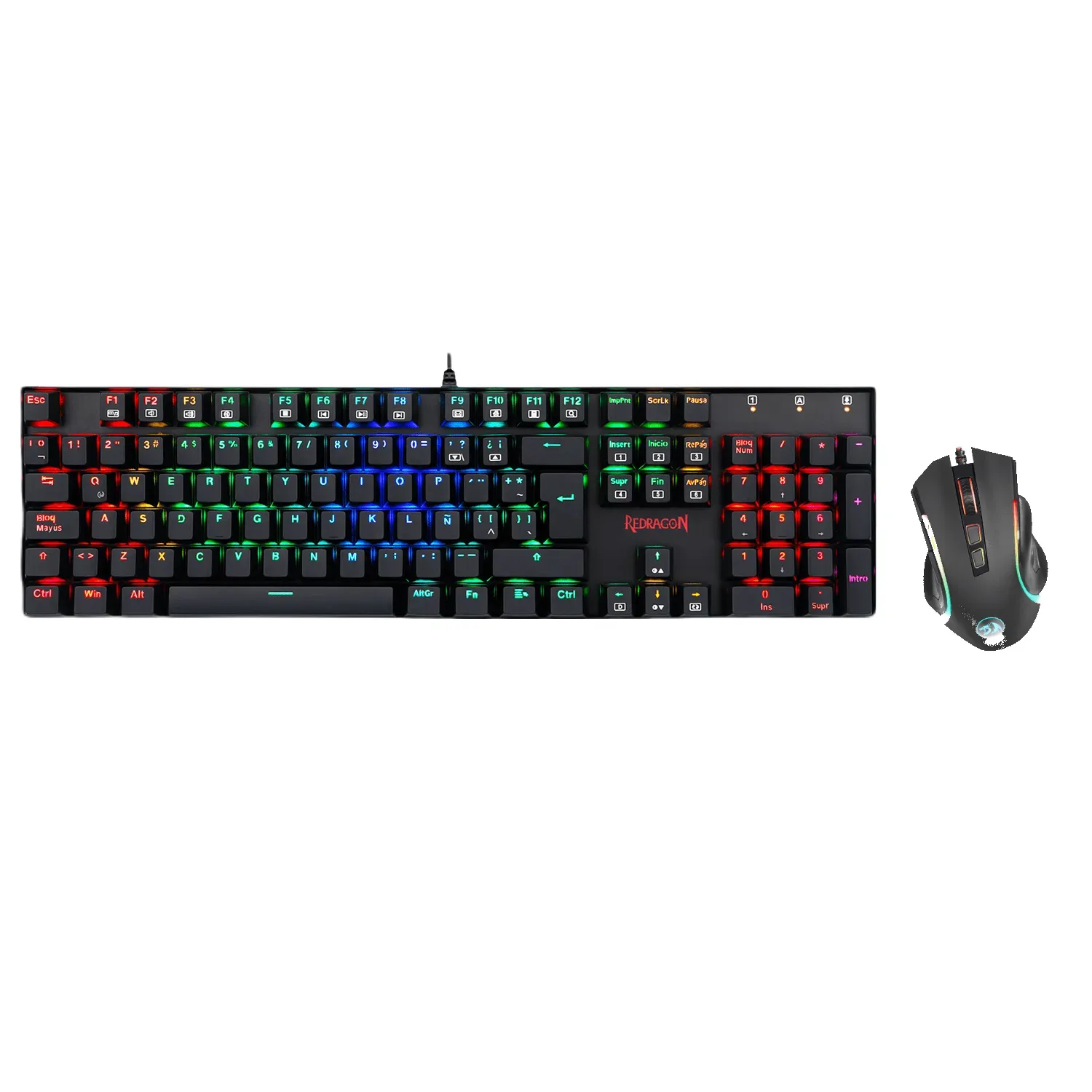 Teclado Mecanico K551rgb Kit Mouse 2 En 1 Spn