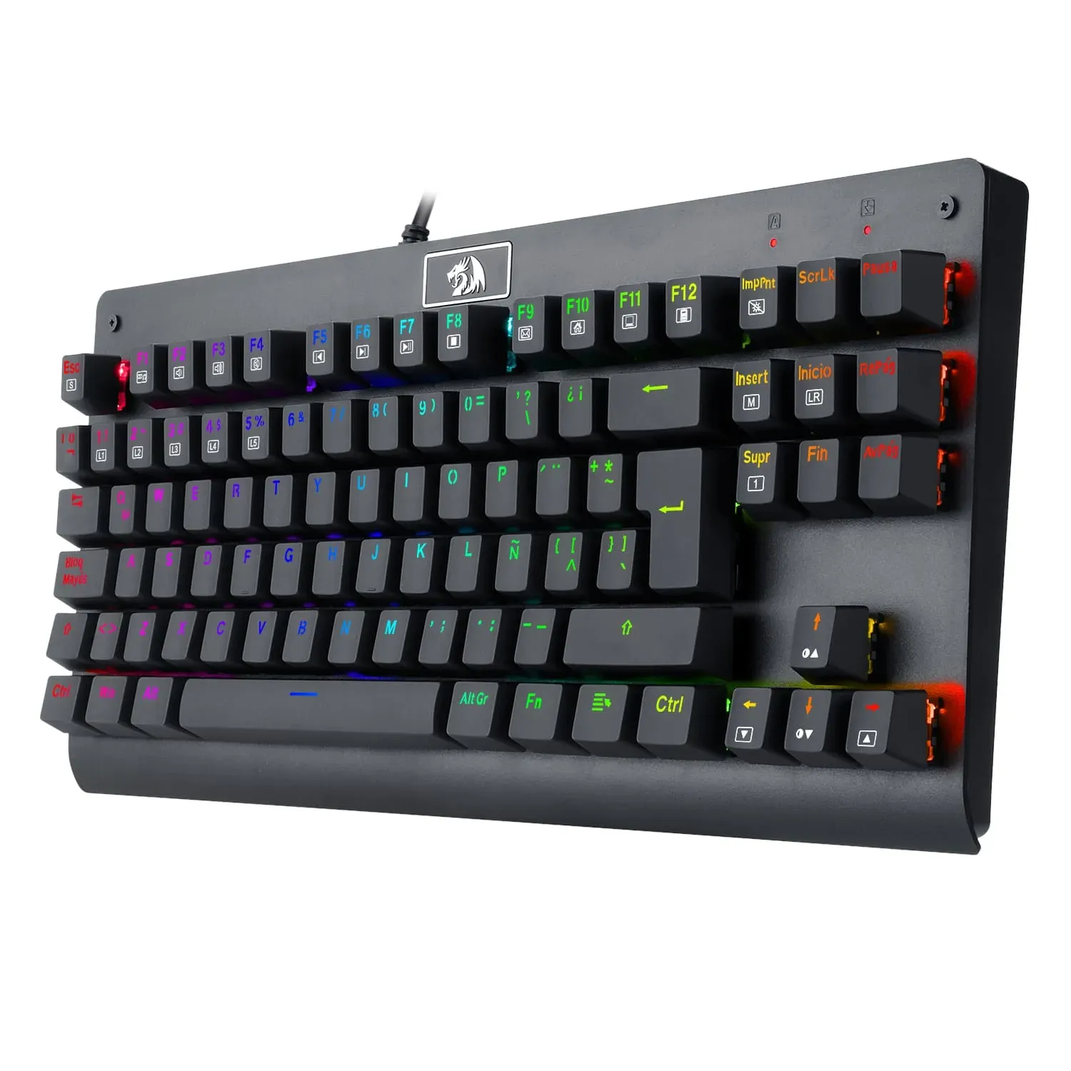 Teclado Gamer Redragon K568rgb-Sp Dark Avenger Mecanico