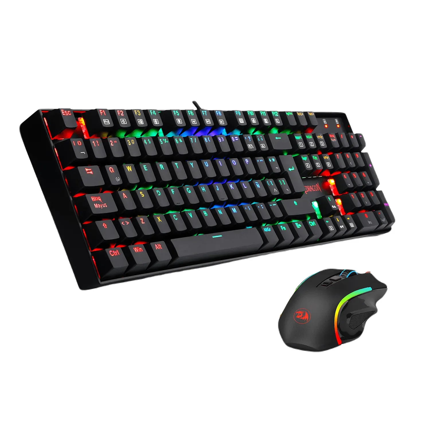 Teclado Mecanico K551rgb Kit Mouse 2 En 1 Spn