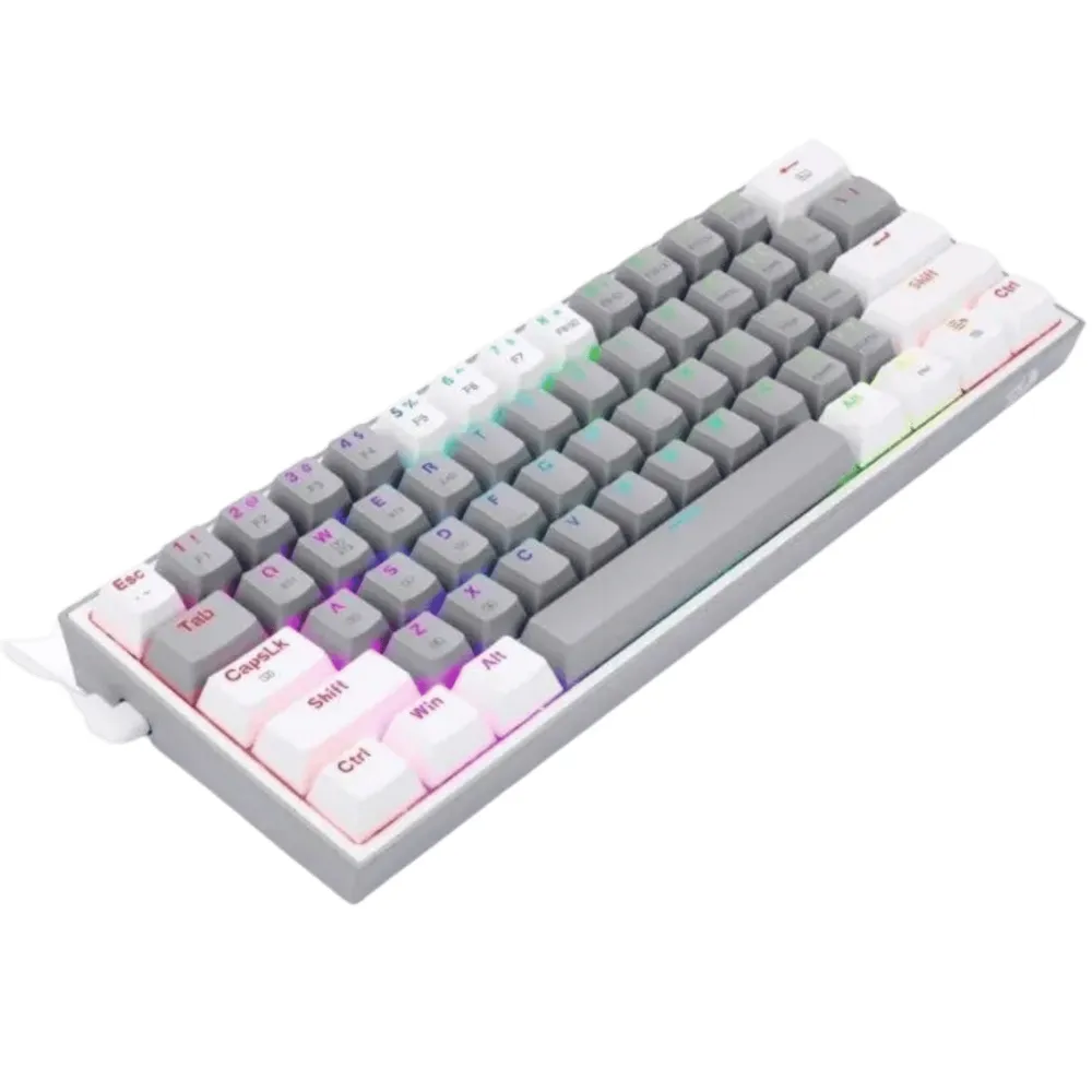 Teclado Gamer Redragon Fizz Pro K616-Rgb Color Gris-Blanco