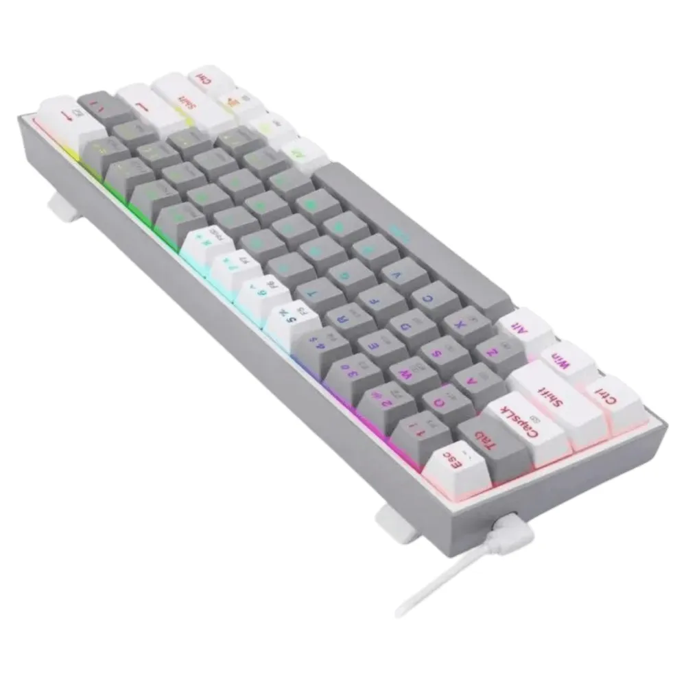 Teclado Gamer Redragon Fizz Pro K616-Rgb Color Gris-Blanco