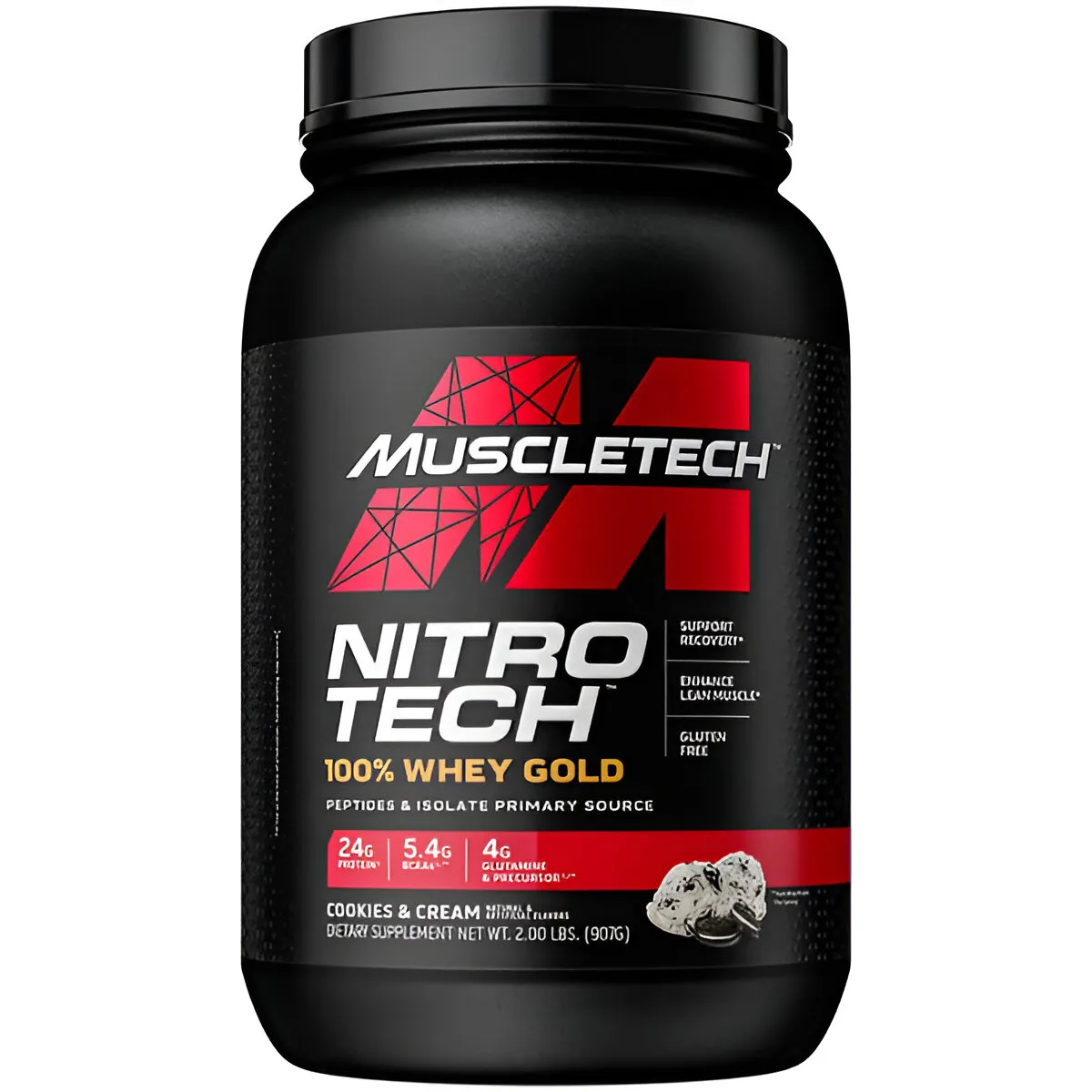 Proteína Nitrotech Whey Gold 2 Libras - Muscletech 