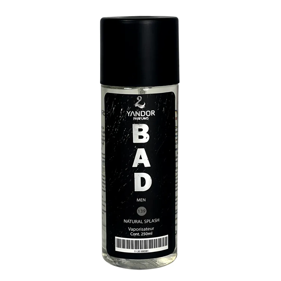 Splash de Perfume Inspirado En Bad De Diesel|Bad (250 ml)