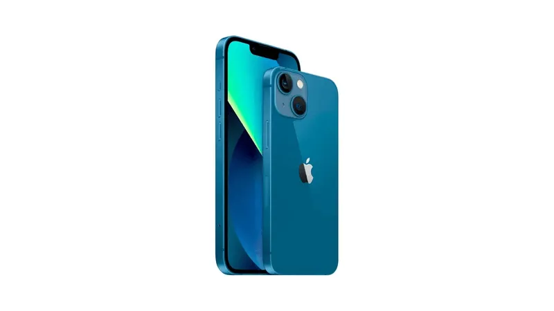 Celular iPhone 13 128 GB + cable + funda + airdpod AAA  12 Meses De Garantía Color AZUL Reacondicionado Como nuevo