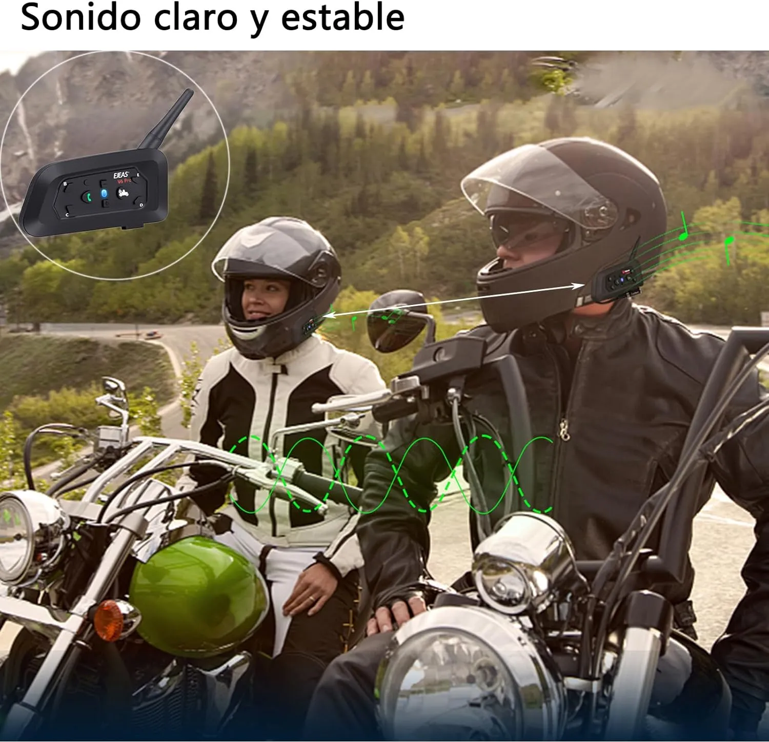 Intercomunicador Inalámbrico De Casco Moto