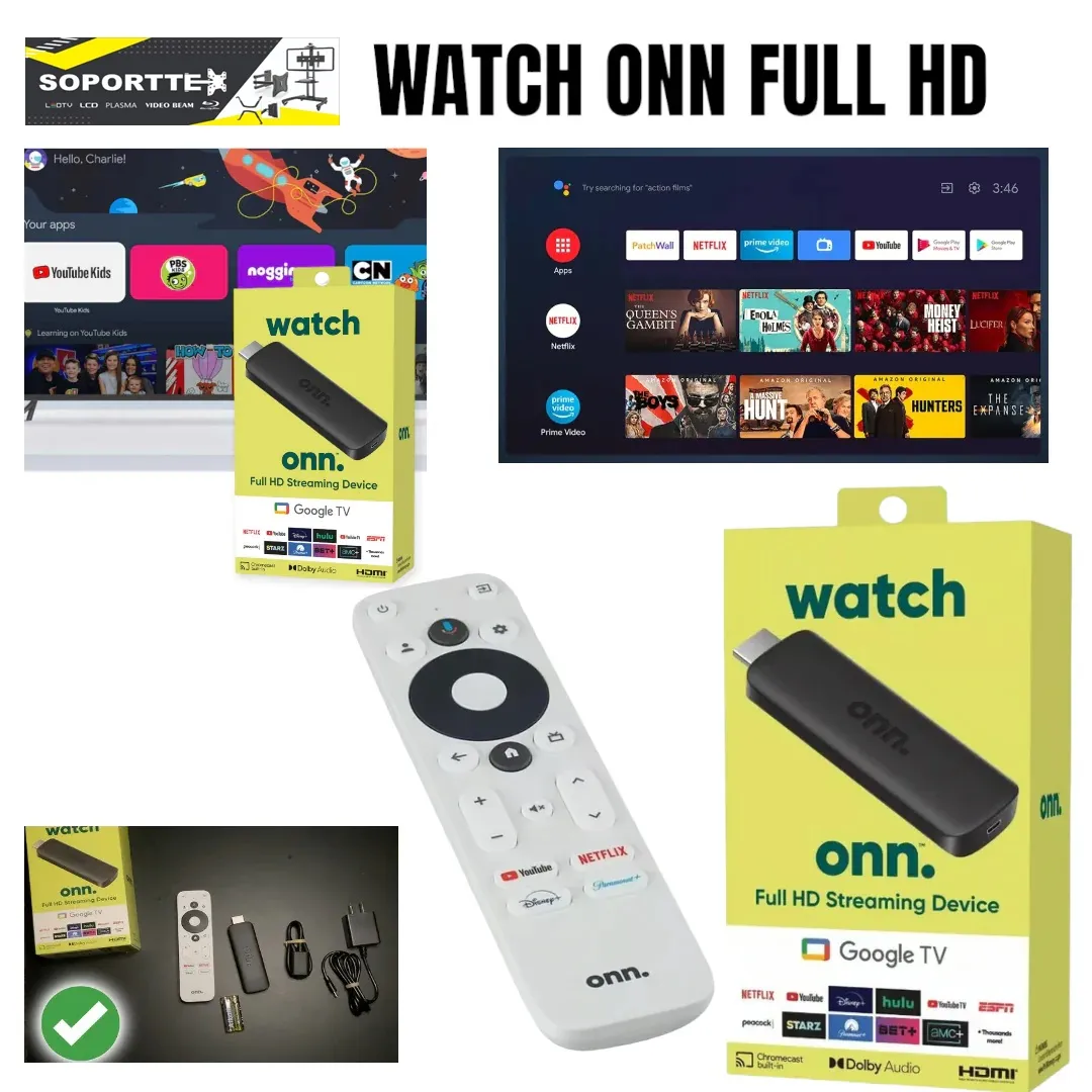 Tv Box Watch Onn Control Remoto TV + Obsequio