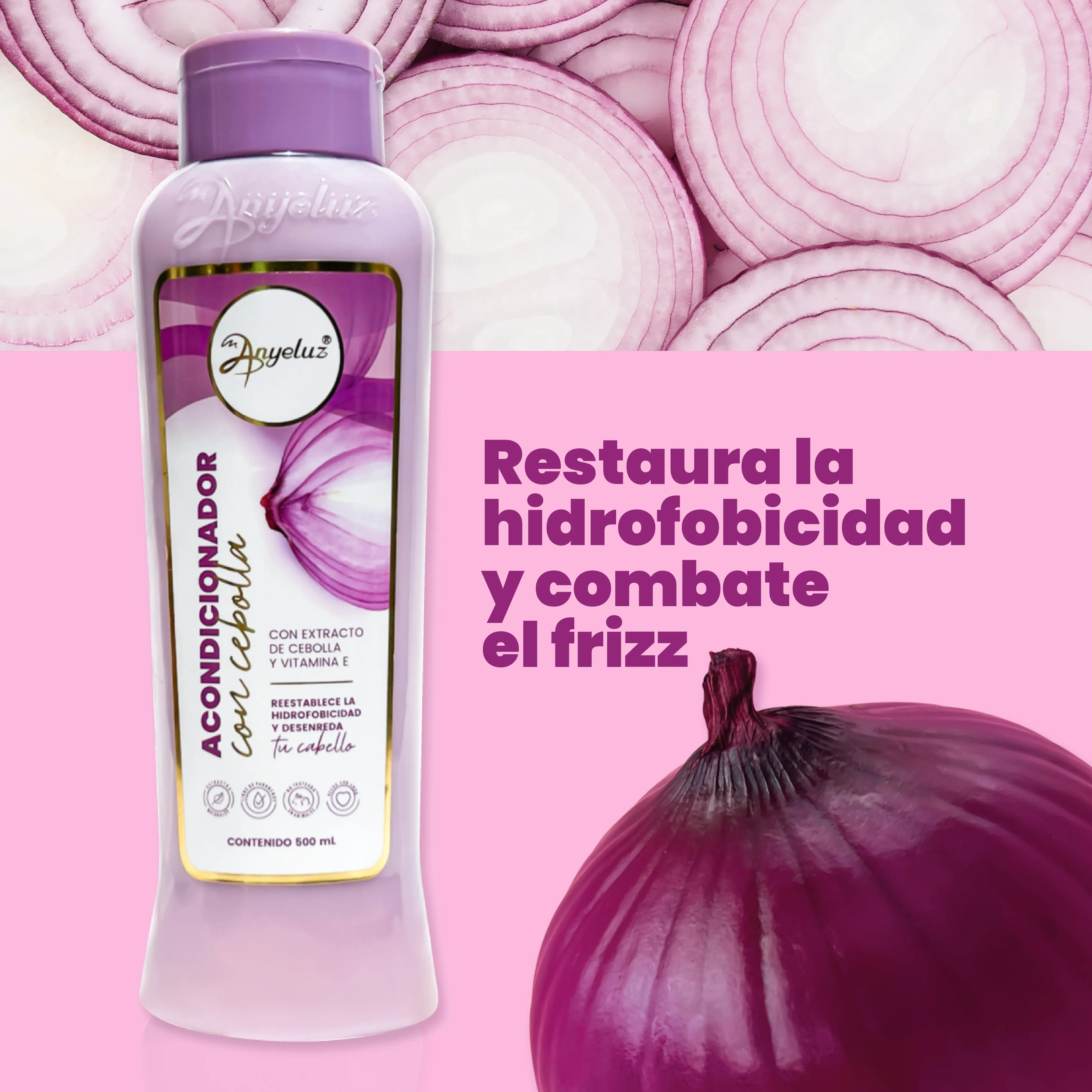 Acondicionador De Cebolla Anyeluz X500 Ml