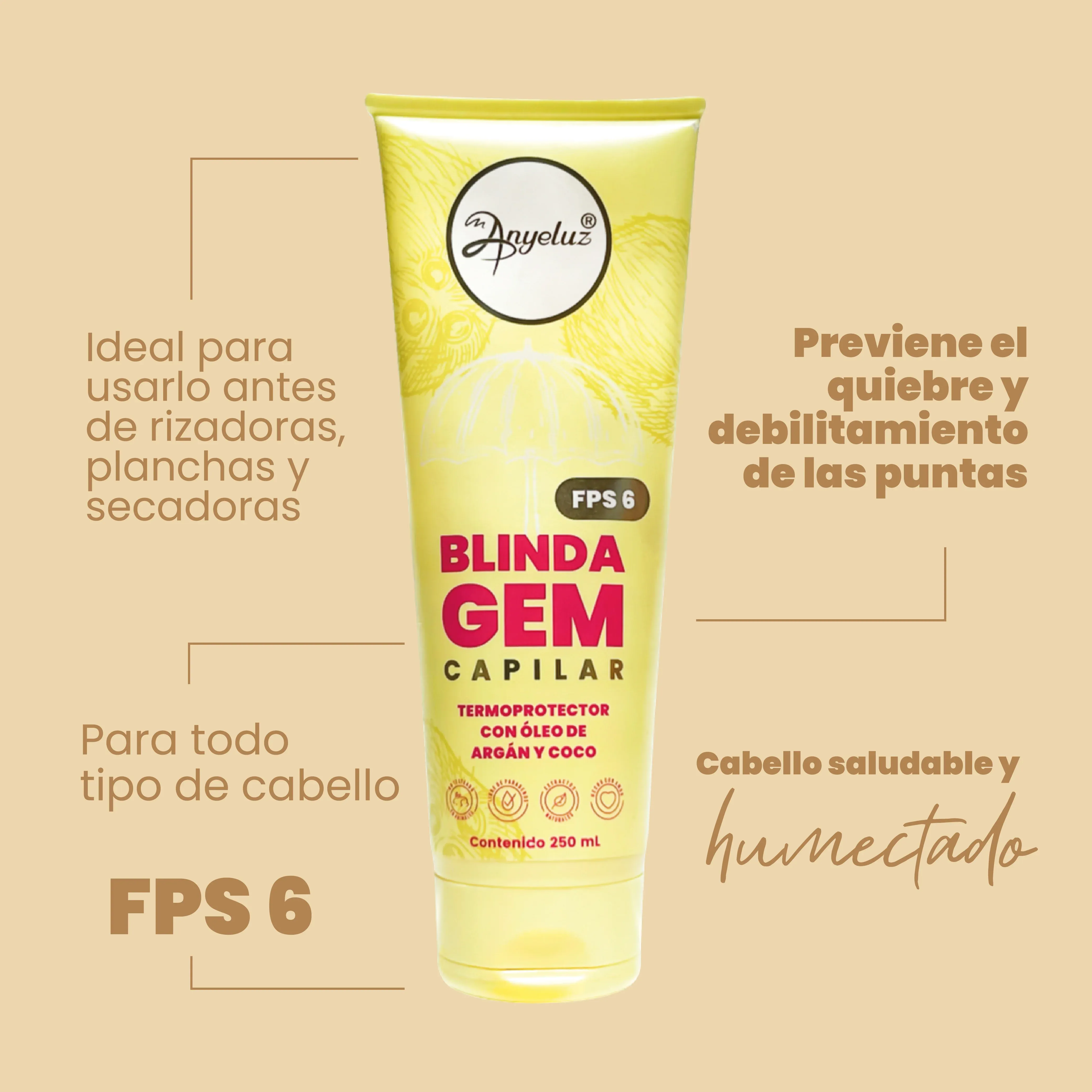 Termoprotector Blindagem Anyeluz X250 Ml