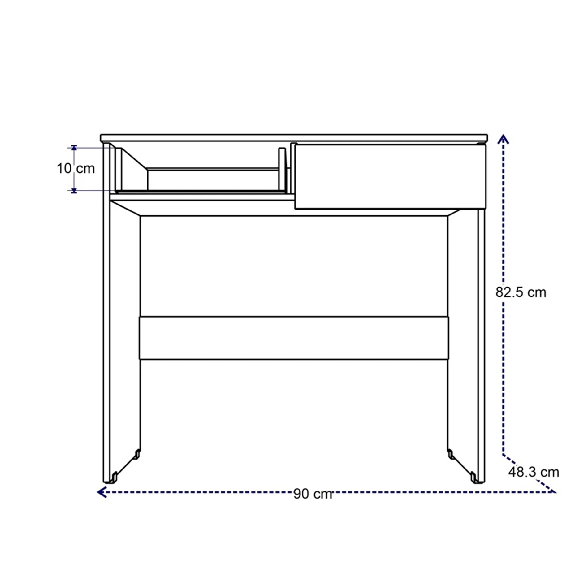 Escritorio Band Cafe 90 x 82 x 48