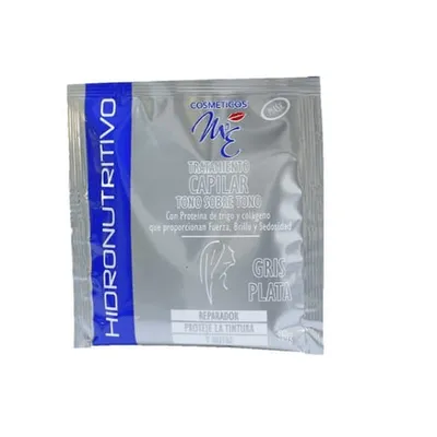 Tratamiento Capilar Tono Sobre tono Gris Plata Sachet 30g MyE 1Uni