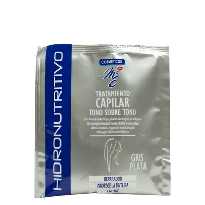 Tratamiento Capilar Tono Sobre tono Gris Plata Sachet 30g MyE 1Uni