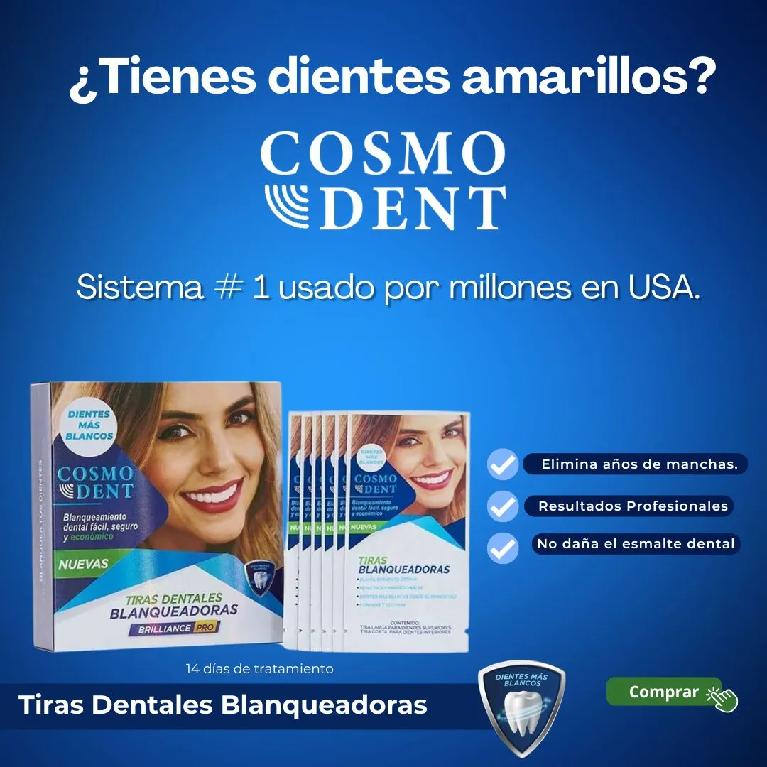 Cosmodent Tiras dentales Blanqueadoras